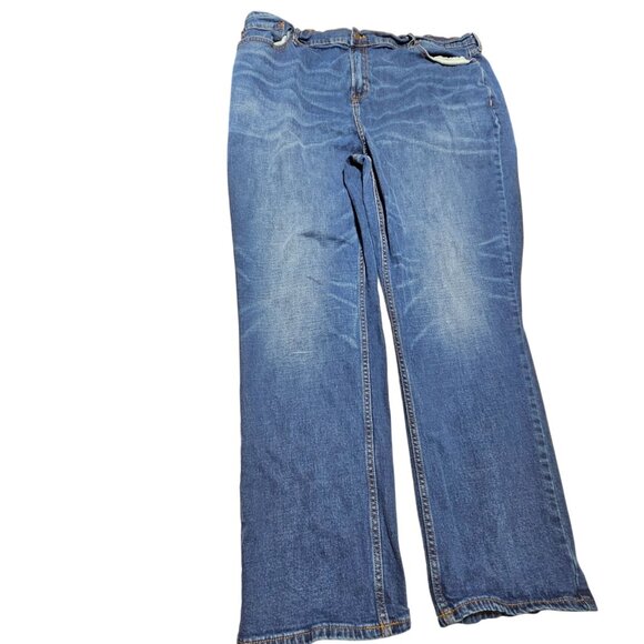 Old Navy Athletic Fit Jeans Mens Size 46 X 30 High Waist Medium Wash Denim Pants - Picture 2 of 5